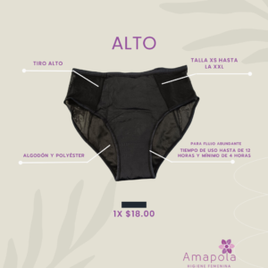 Pantie Menstrual Alto